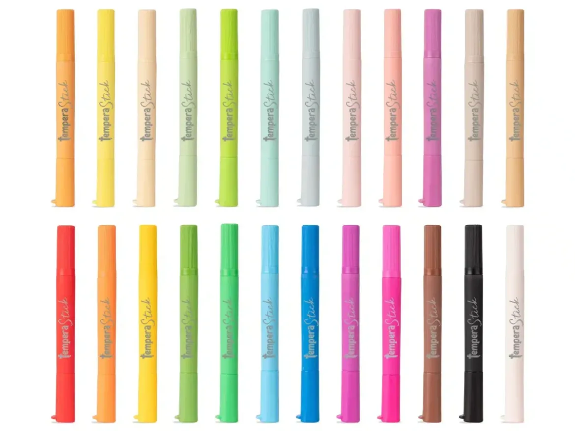 Tempera Stick Rainbow 24 colori