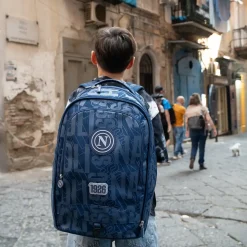 Trolley scuola SSC Napoli 37 litri con pallone ufficiale omaggio