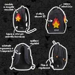 Zaino scuola Gianpiero x Colourbook – 30 L
