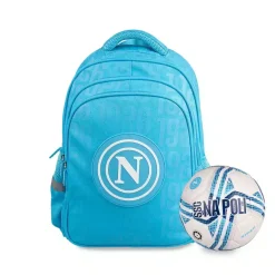 Zaino scuola SSC Napoli con pallone omaggio – 30 Litri