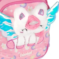 Zaino scuola Unicorn 30 Litri con peluche in rilievo