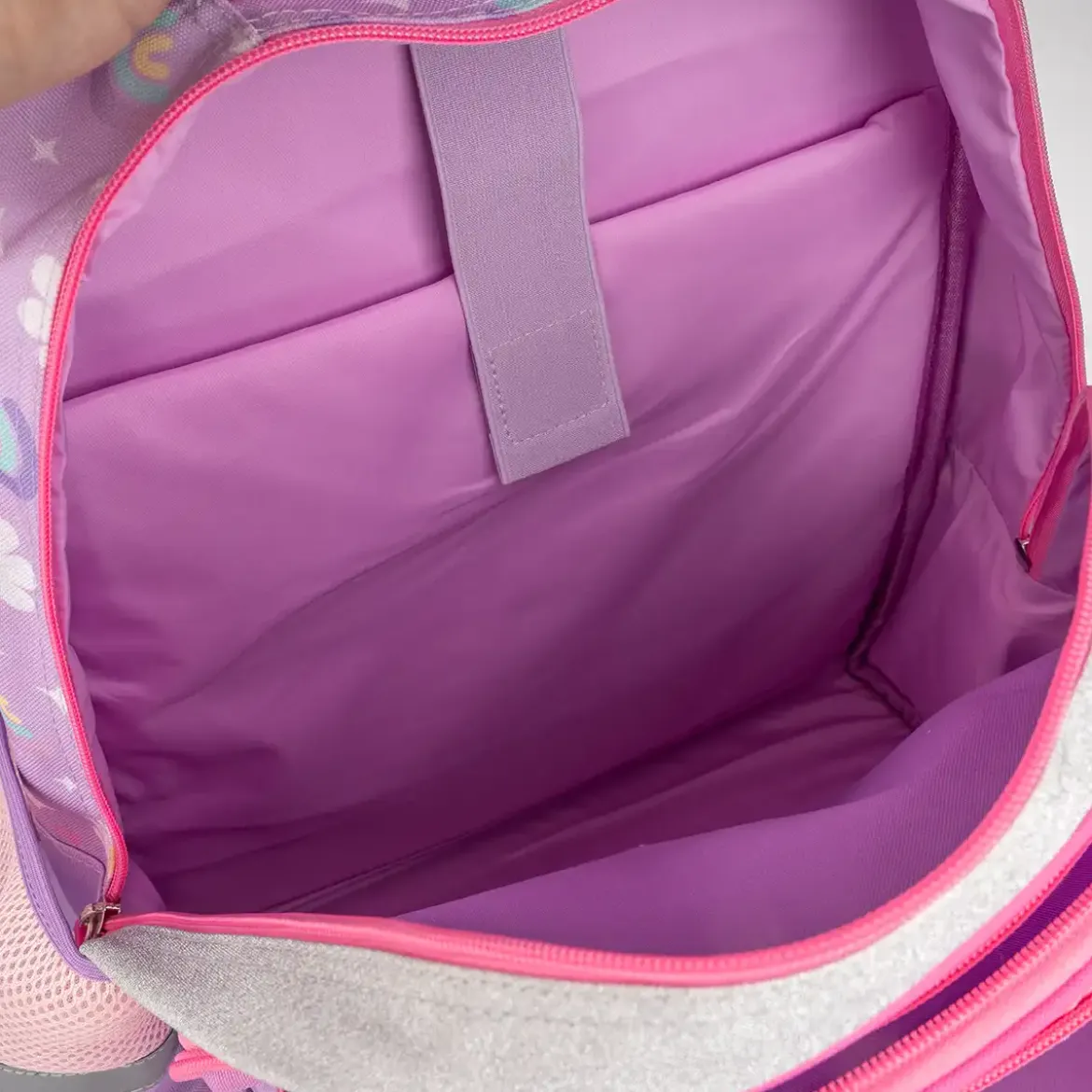 Zaino scuola Unicorn 30 Litri con peluche in rilievo